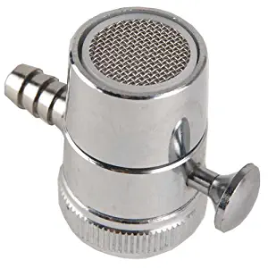 Faucet Diverter 2052-1 Aerator Water Filter Adapter With Diverter 1/4” Barb, Silver