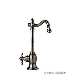 Waterstone 1150CEW Annapolis Cold Only with Single Cross Handle Filtration Faucet, Euro White