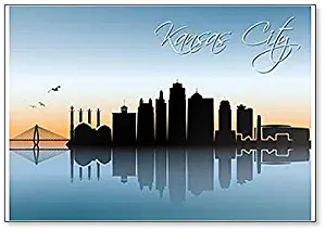 Missouri, Kansas City Skyline Classic Fridge Magnet