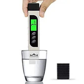 TDS Meter Digital Water Tester, DUMSAMKER Professional 3-in-1 TDS, Temperature and EC Meter with Carrying Case, 0-9999ppm, Ideal ppm Meter for Drinking Water, Aquariums and More