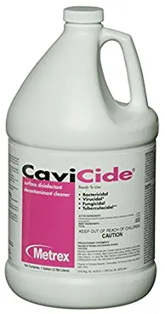 Metrex 13-1000 CaviCide Surface Disinfectant/Decontaminant Cleaner, 1 gal Capacity (Pack of 2)