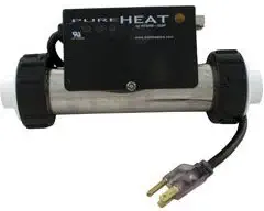 Hydro-Quip Compact Series Whirlpool Bath Heater In-Line 120V 1.5Kw 3ft Cord/Plug CT101-B PH101-15UP