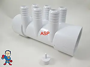 Manifold Hot Tub Spa Part 2" Slip x 2" Slip x (6) 3/4" Water How to Video