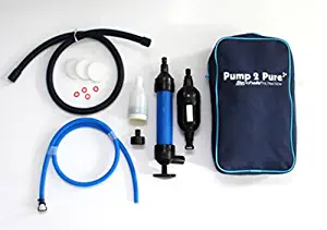 Seychelle Water Filter Manual Water Purifier Pump, Dual Supreme Drinking Water Pump By Hand Water Filtration System