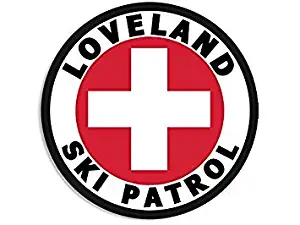 MAGNET Round LOVELAND SKI PATROL Magnet(co colorado snow) Size: 4 x 4 inch