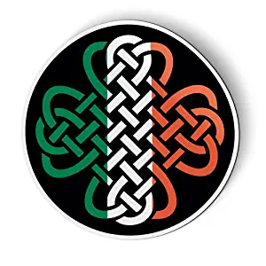 AK Wall Art Celtic Knot Irish Flag - Magnet - Car Fridge Locker - Select Size