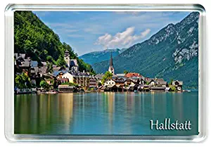 J211 Hallstatt Jumbo Refrigerator Magnet Austria Travel Fridge Magnet