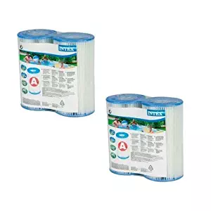 Intex N/AA Type A Filter Cartridge for Pools, Twin (4 Pack), 2