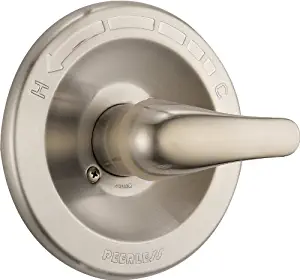 Peerless Single-Function Shower Handle Valve Trim Kit, Brushed Nickel PTT188730-BN (Valve Not Included)