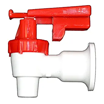 Tomlinson 1009470 White Cooler Replacement Faucet - Red Touch Guard