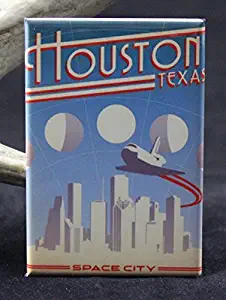 Houston Space City Refrigerator Magnet. Texas