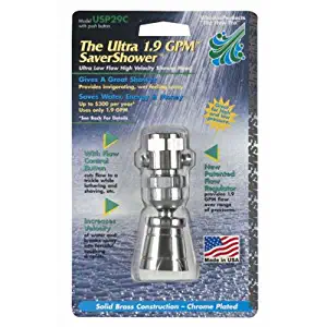 Whedon USP29C Deluxe Ultra 1.9 Saver Shower, Chrome Plated Brass