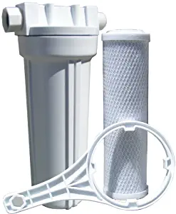 Watts 520021 RV/Boat Single Exterior Water Filter with Garden Hose Fittings