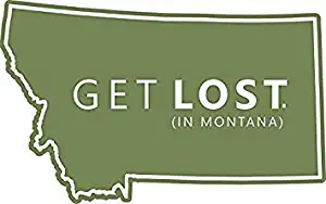 MAGNET Get Lost in Montana MT State Decal Magnetic Car Sticker Decal Refrigerator Metal Magnet Vinyl 5"