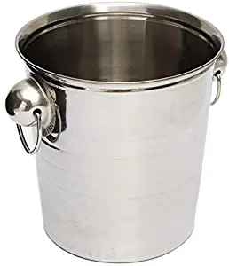 Mccng - Stainless Steel Ice - Silver Stainless Steel Ice Punch Bucket Wine Beer Cooler Champagne Party - Cooler Portable Champagne Steel Beer Glasses Sleeve Bucket Large Refrigerator Stand Stainless