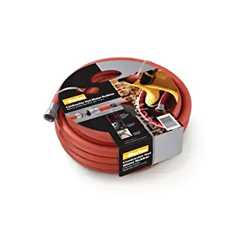 Parker Hannifin HWR5850 Rubber Cover HWR Premium Hot Water Hose Assembly, Red, 50' Length, 0.625" ID