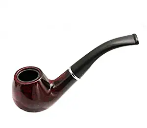 Wood-Texture Smoking Pipe Tobacco Cigarettes Cigar Pipa