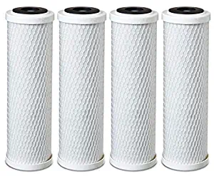 Fette Filter - Universal 10 Inch Carbon Block Whole House Filter Cartridge – Compatible with Pentek CBC-10, GE FXWTC, Dupont WFPFC8002 & WFPFC9001, D-10A & D-10, Whirlpool WHCF-WHWC