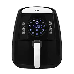 Kalorik Black Digital Air Fryer with Baking Pan and Pie Pan