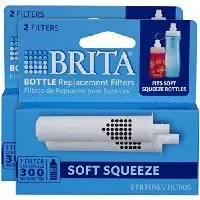 Brita Soft Squeeze Water Filter Bottle Replacement Filters, 4 ct