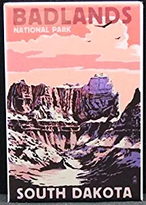 Badlands National Park Refrigerator Magnet. South Dakota