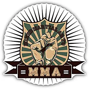 Magnet Mixed Martial Arts MMA Window Truck Car Vinyl Flexible Magnet Magnetic Bumper Sticker 5" x 5"