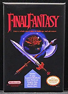 Final Fantasy Video Game Box Refrigerator Magnet.