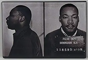 Dr. Martin Luther King Mugshot Refrigerator Magnet.