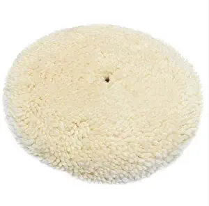 Woolous 100% Wool 6 inch Single Sided Wool Buffing Pads Bonnet and Polishing Wheel for Automobile Motorcycle Washing Machine Refrigerator Furniture Cabinets and Boat