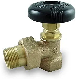 Plumbers Overstock UV35204 Bronze Hot Water Radiator Angle Valve, 3/4"