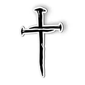 AK Wall Art Cross Nails - Magnet - Car Fridge Locker - Select Size