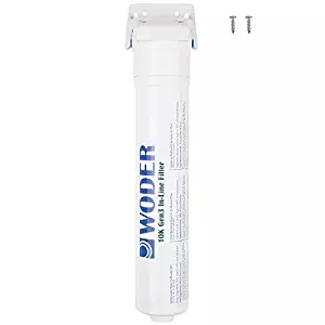 Woder-10K-Gen3-JG-1/4 Inline Water Filter 10,000gal with 1/4" JG Quick Connect