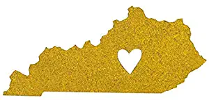 About Face Designs State of Mine Kentucky Gold Glitter Car Magnet Strong