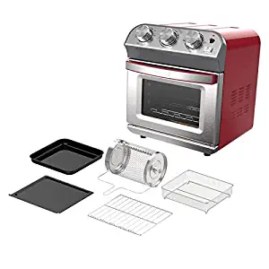 DASH 1450-Watt 10-Liter Air Fryer Oven - Red