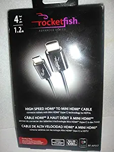 Rocketfish RF-AP317 High-Speed HDMI-to-Mini HDMI Cable (4 feet)