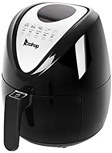 Famgizmo Air Fryer, 2.85Qt 1500W Electric Hot AirFryer with 7 Cooking Presets, LED Touchscreen, Temperature Control and Timer, Oil Free Nonstick with Accessories, for Frying/Roasting/Grilling/Baking