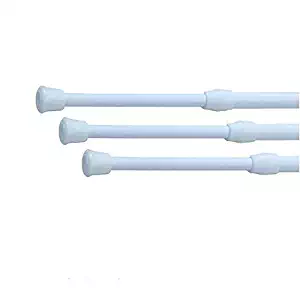 RH Art 3 PACK Refrigerator Bars for RV Heavy Duty Tension Rod 16.5" to 27.6", White