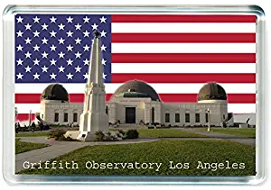 J428 Griffith Observatory Los Angeles Jumbo Refrigerator Magnet US - American Travel Fridge Magnet USA