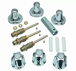 DANCO (39619) Bathtub and Shower 3-Handle Rebuild Trim Kit for Price Pfister Verve Faucets, Chrome Finish, 1-Pack