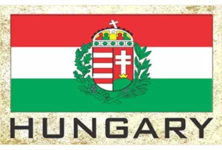 Flag Fridge Refrigerator Magnets - Europe Grp 1 (1-Pack, Country: Hungary)