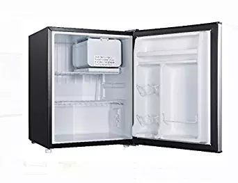 2.7 cubic foot stainless look compact dorm refrigerator