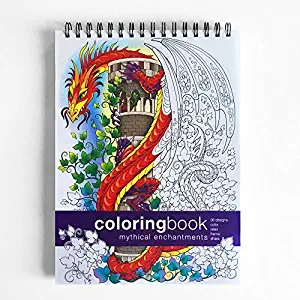 Action Publishing Coloring Book: Mythical Enchantments · Fantasy, Magic and Fairy Tale Designs for Stress Relief, Relaxation and Creativity · Large (8.6 x 11.75 inches)