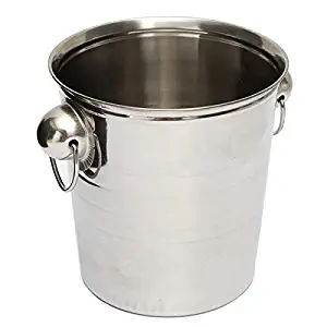 Stainless Steel Ice - Silver Stainless Steel Ice Punch Bucket Wine Beer Cooler Champagne Party - Cooler Portable Champagne Steel Beer Glasses Sleeve Bucket Large Refrigerator Stand Stainless