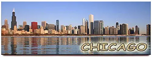 Chicago Skyline panoramic fridge magnet
