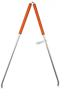 ArcMate KIWI Pick Up Tongs, Tweezer Style Outdoor Litter Pick Up Tool, Reacher Grabber, Adjustable from 24" to 33" Reach, Orange (15080)