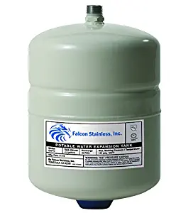Falcon Stainless EXPT-4 Thermal Potable Water Expansion Tank 4.8 Gal with Butyl Bladder/Polypropylene Liner and Stainless Steel 3/4-Inch Male Thread Connection for up to 120-Gallon Water Heaters