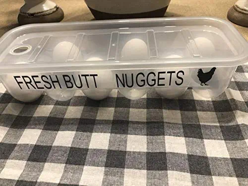 Funny saying personalized egg container