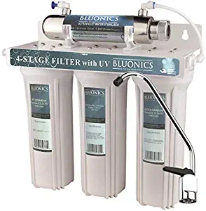 Bluonics UV Sterilizer Drinking Water Filter System Ultraviolet Light Under Sink Purifier