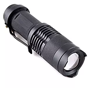 Didakay Tactical Flashlight 2000 Lumen - 2 Free e-Books Pocket Size Super Bright High Power LED Zoomable Handheld Flashlight to 500 ft w/Adj Focus, Water & Shock Resistant