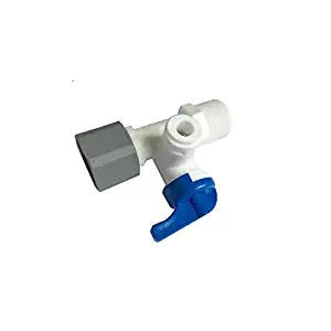 Water Tube Fittings Quick connector,Angle Stop Adapter Valve (1/2-Inch by 1/2-Inch by 3/8-Inch),For Home/Commercial Water Filtration fittings.